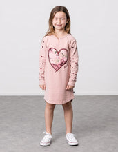 Load image into Gallery viewer, Kissed by Radicool ROSE HEART SKATER TEE DRESS
