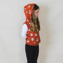 Load image into Gallery viewer, Tiny Tribe | Fall Leaf Hooded Vest
